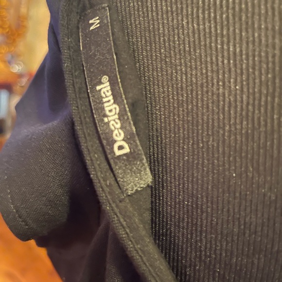 Desigual Black Jersey Dress w/Cut-outs - M - Picture 11 of 11